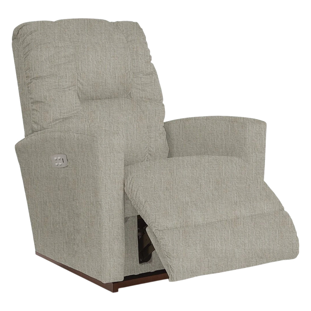 Fauteuil beige en tissu berçant et motorisé - Casey