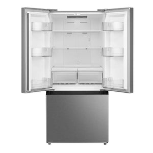 Réfrigérateur porte française 30 po, 18,4 pi³ Inox 3 portes