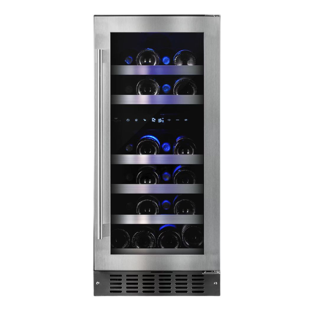 Cellier 15 po, à 2 zones - 26 bouteilles Inox - Gamme Diamond