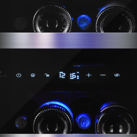 Cellier 15 po, à 2 zones - 26 bouteilles Inox - Gamme Diamond