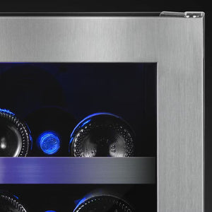 Cellier 15 po, à 2 zones - 26 bouteilles Inox - Gamme Diamond