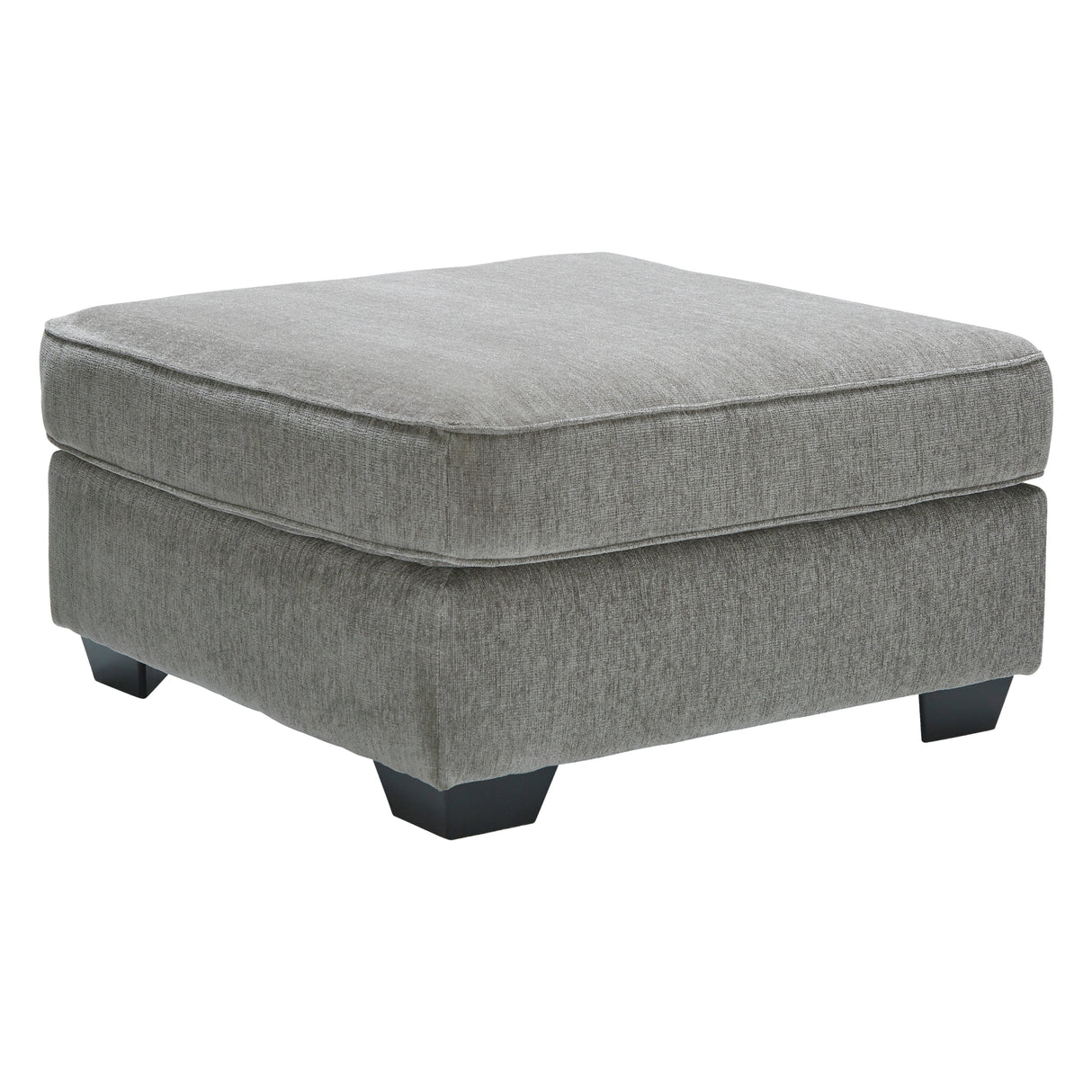 Ottoman surdimensionné Altari en tissu gris pâle
