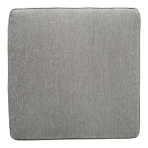 Ottoman surdimensionné Altari en tissu gris pâle