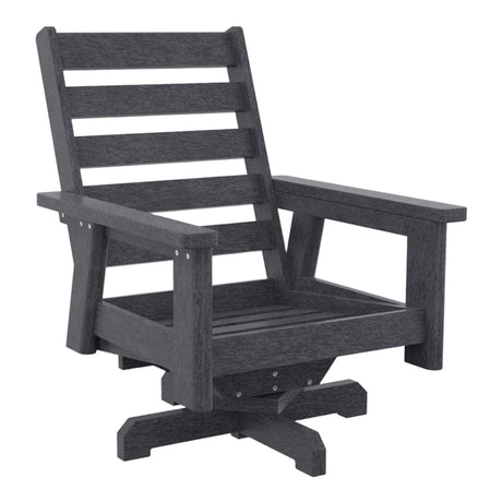 Fauteuil extérieur pivotant en plastique recyclé - Charleston DSF294