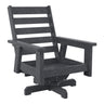 Fauteuil extérieur pivotant en plastique recyclé - Charleston DSF294