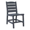 Chaise de salle à manger extérieure en plastique recyclé - Napa C321