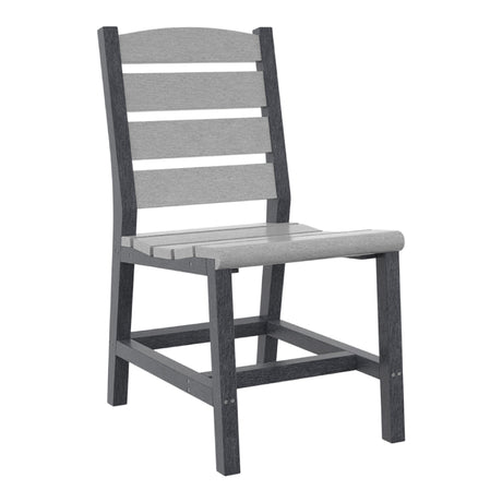 Chaise de salle à manger extérieure en plastique recyclé - Napa C321