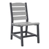Chaise de salle à manger extérieure en plastique recyclé - Napa C321