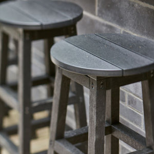 Tabouret de bar extérieur en plastique recyclé - C21