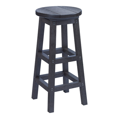 Tabouret de bar extérieur en plastique recyclé - C21