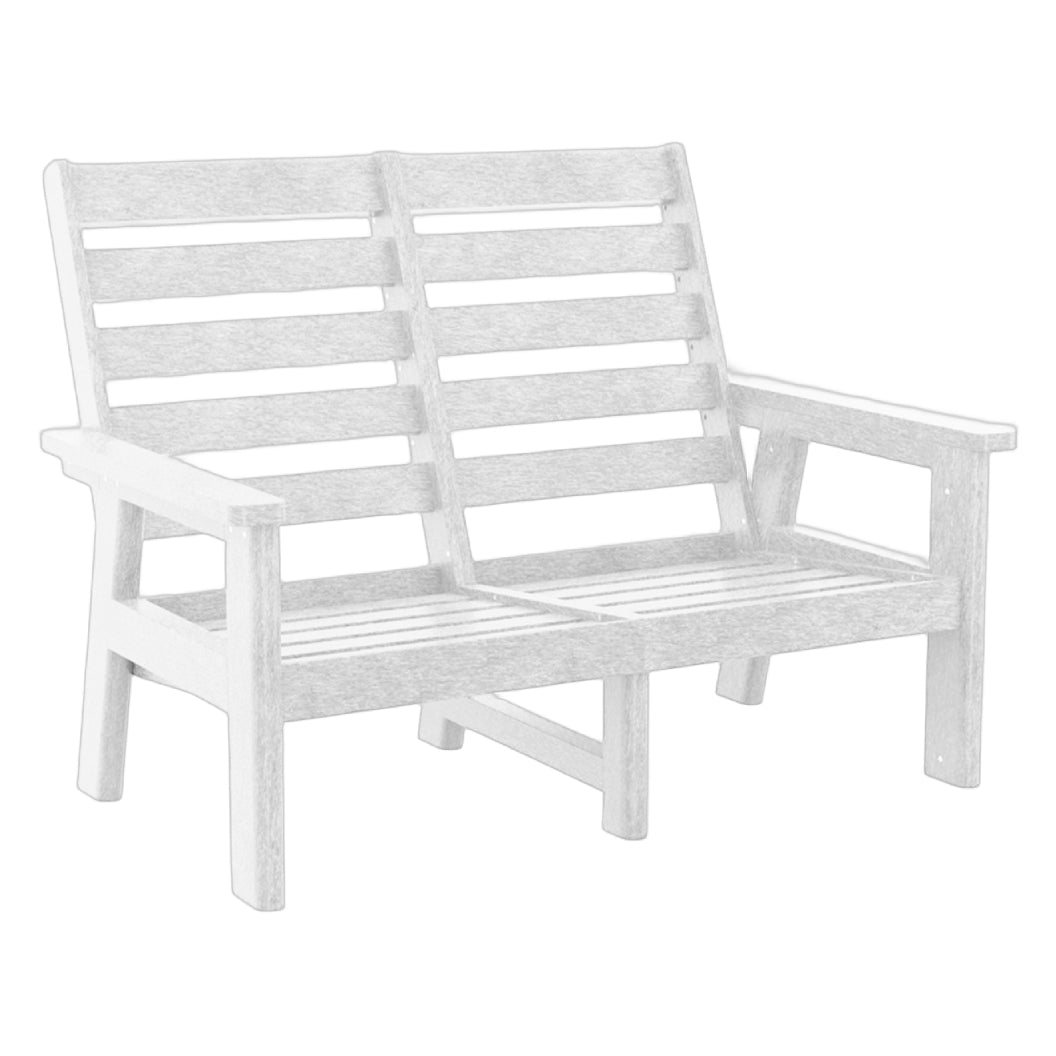 Causeuse extérieure en plastique recyclé - Charleston DSF292