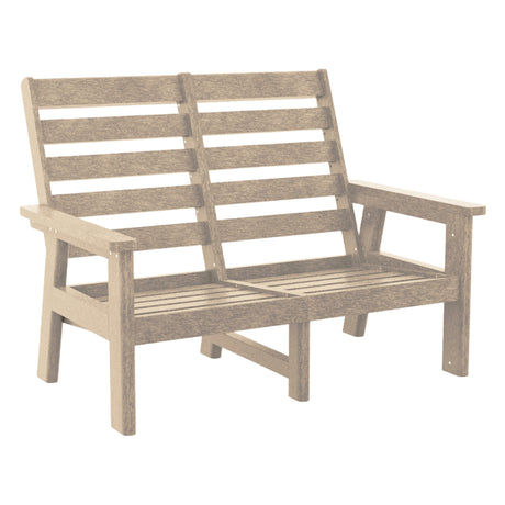 Causeuse extérieure en plastique recyclé - Charleston DSF292