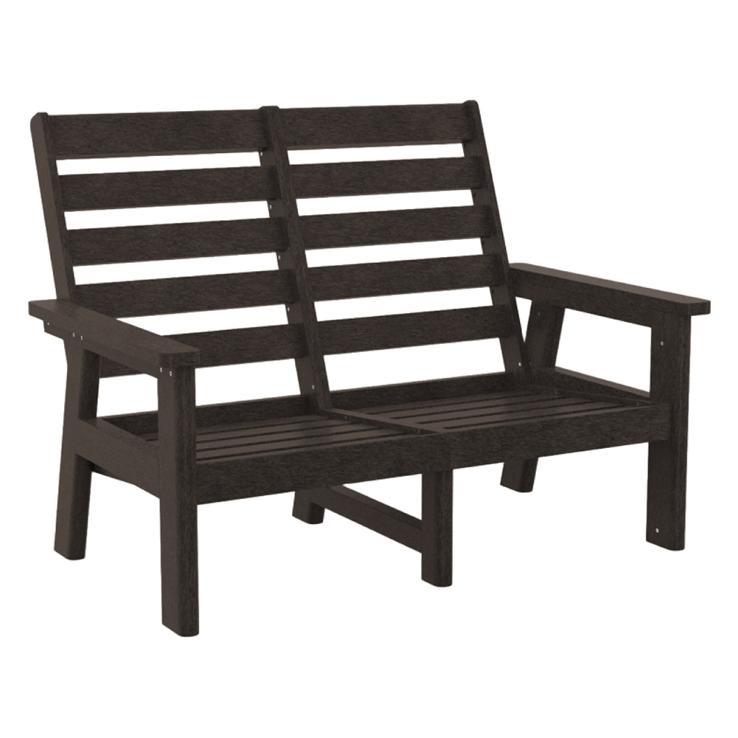 Causeuse extérieure en plastique recyclé - Charleston DSF292