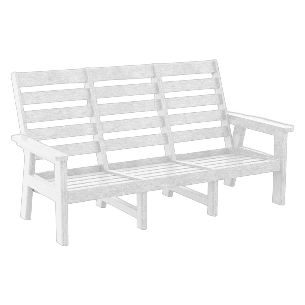 Sofa extérieur en plastique recyclé - Charleston DSF293