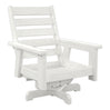 Fauteuil extérieur pivotant en plastique recyclé - Charleston DSF294