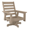 Fauteuil extérieur pivotant en plastique recyclé - Charleston DSF294
