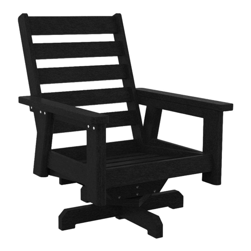 Fauteuil extérieur pivotant en plastique recyclé - Charleston DSF294