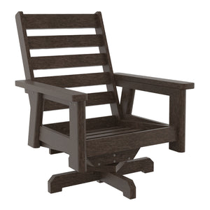 Fauteuil extérieur pivotant en plastique recyclé - Charleston DSF294