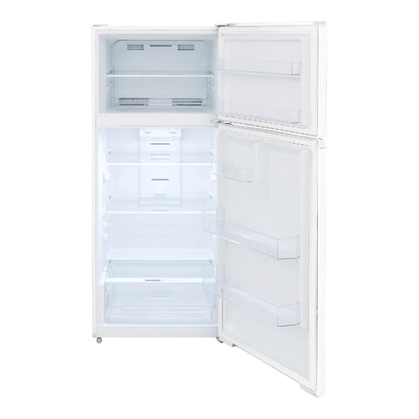 Réfrigérateur à congélateur supérieur 28 po, 16 pi³ Blanc - Prêt pour le garage