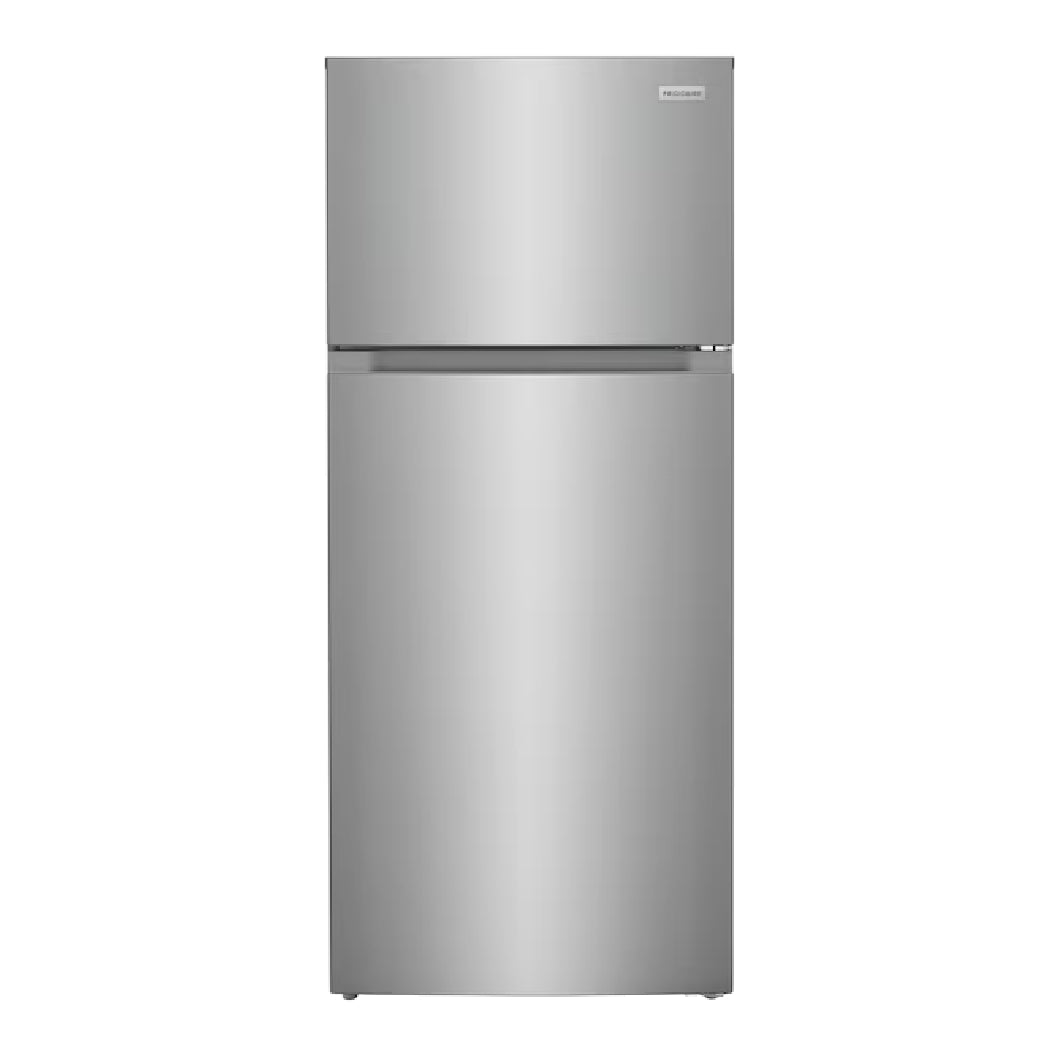 Réfrigérateur congélateur supérieur 28 po, 16 pi³ Inox - robuste et mobile