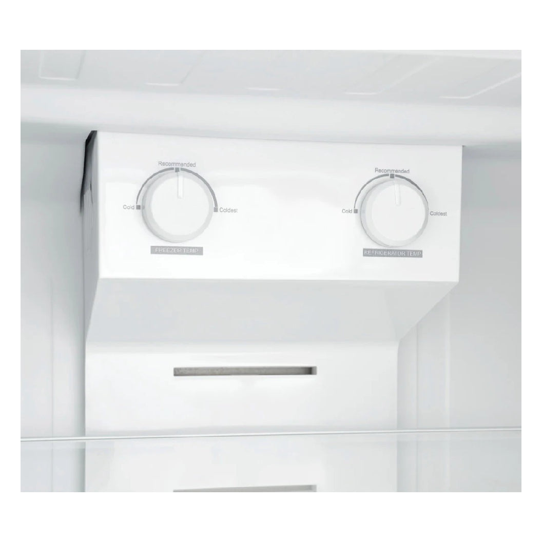 Réfrigérateur congélateur supérieur 28 po, 16 pi³ Inox - robuste et mobile