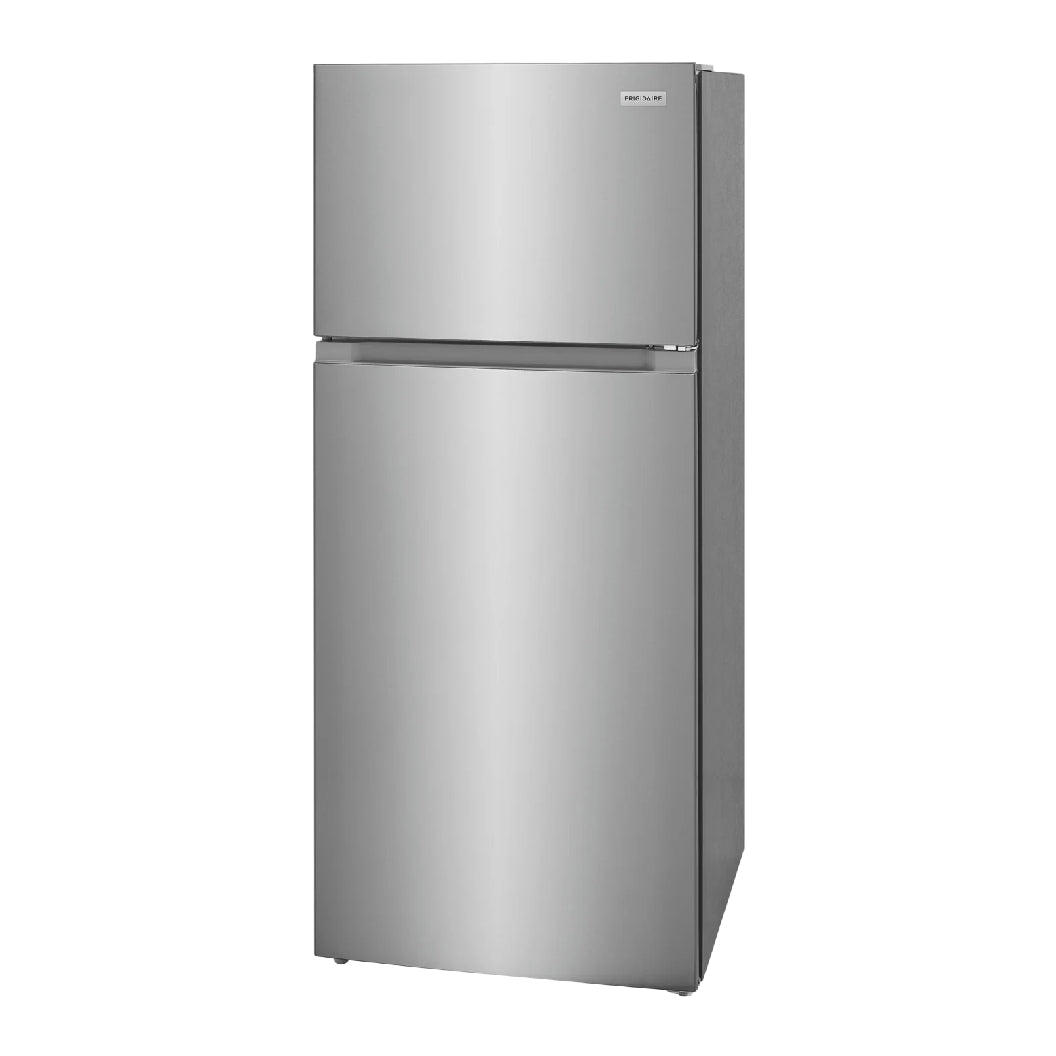 Réfrigérateur congélateur supérieur 28 po, 16 pi³ Inox - robuste et mobile