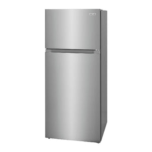 Réfrigérateur congélateur supérieur 28 po, 16 pi³ Inox - robuste et mobile