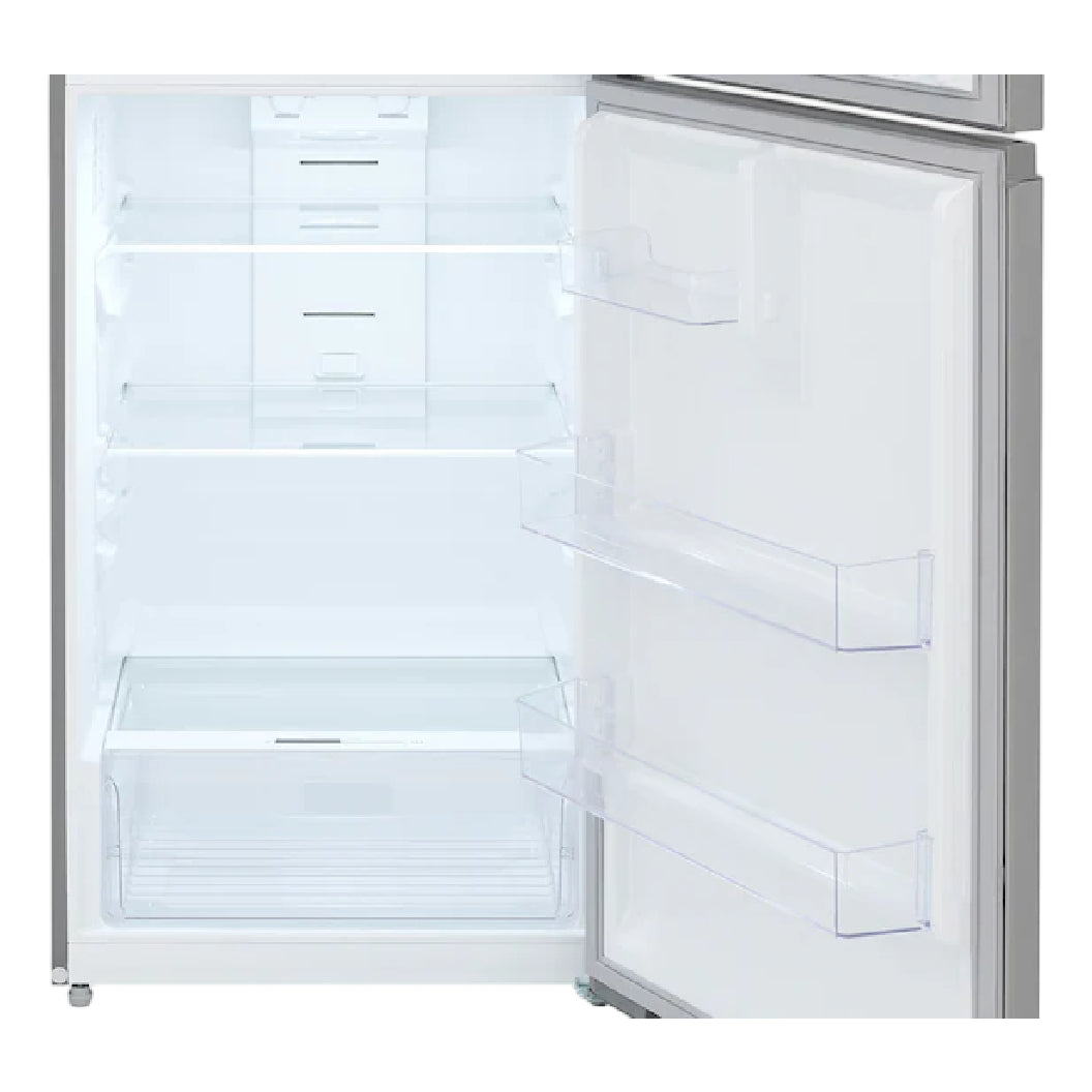 Réfrigérateur congélateur supérieur 28 po, 16 pi³ Inox - robuste et mobile