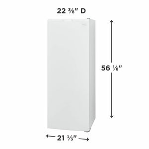Congélateur vertical 22 po, 7 pi3 Blanc Compact