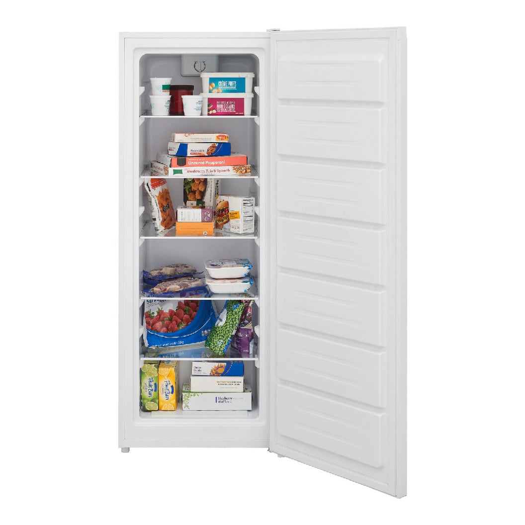 Congélateur vertical 22 po, 7 pi3 Blanc Compact