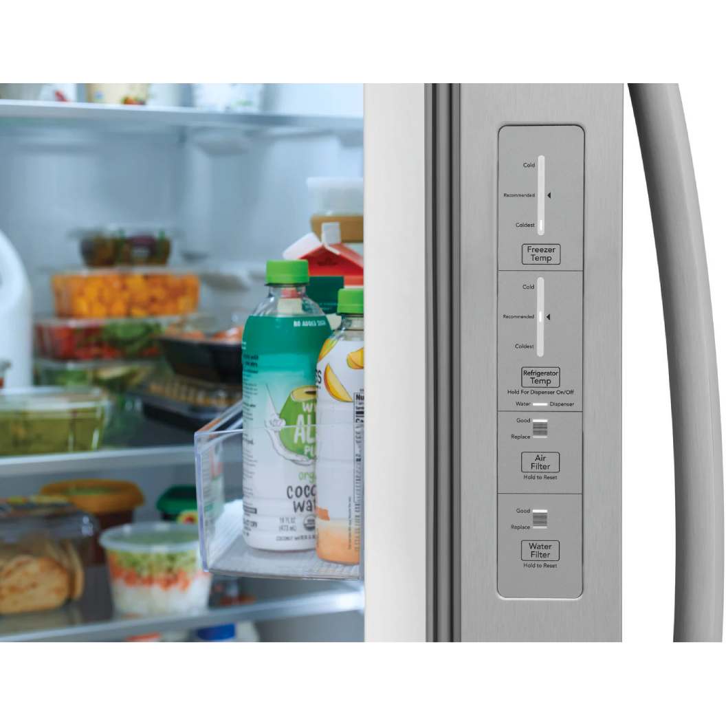 Refrigérateur côte à côte 36 po, 26 pi³ Inox - Frigidaire Gallery avec distributeur d'eau