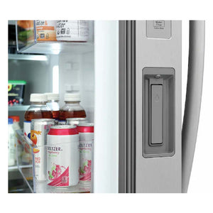 Refrigérateur côte à côte 36 po, 26 pi³ Inox - Frigidaire Gallery avec distributeur d'eau