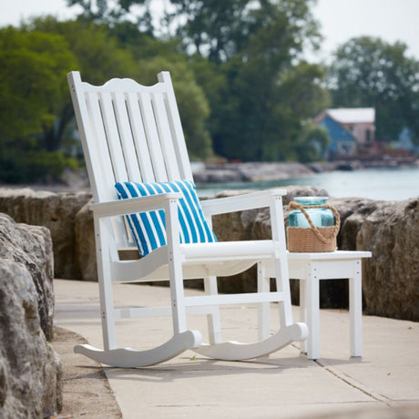 Chaise berçante extérieure en plastique recyclé - C05