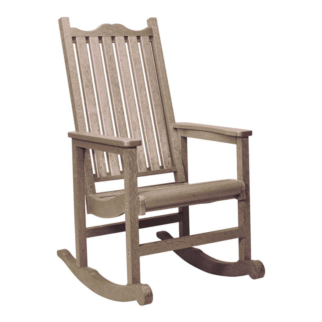 Chaise berçante extérieure en plastique recyclé - C05