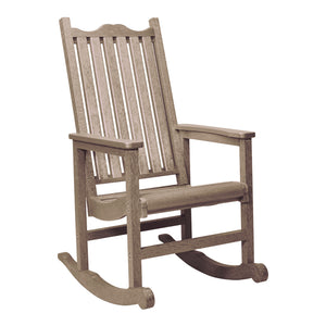 Chaise berçante extérieure en plastique recyclé - C05