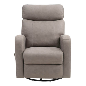 Fauteuil berçant, pivotant et inclinable en tissu gris - Bordeaux