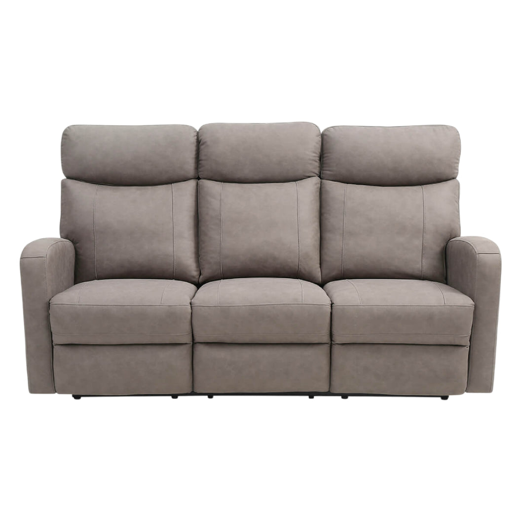 Sofa inclinable en tissu gris avec table rabattable - Bordeaux