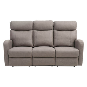 Sofa inclinable en tissu gris avec table rabattable - Bordeaux