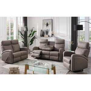 Sofa inclinable en tissu gris avec table rabattable - Bordeaux