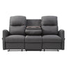 Sofa inclinable en tissu avec table rabattable & chargeur sans fil - Athènes