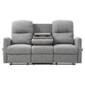 Sofa inclinable en tissu avec table rabattable & chargeur sans fil - Athènes