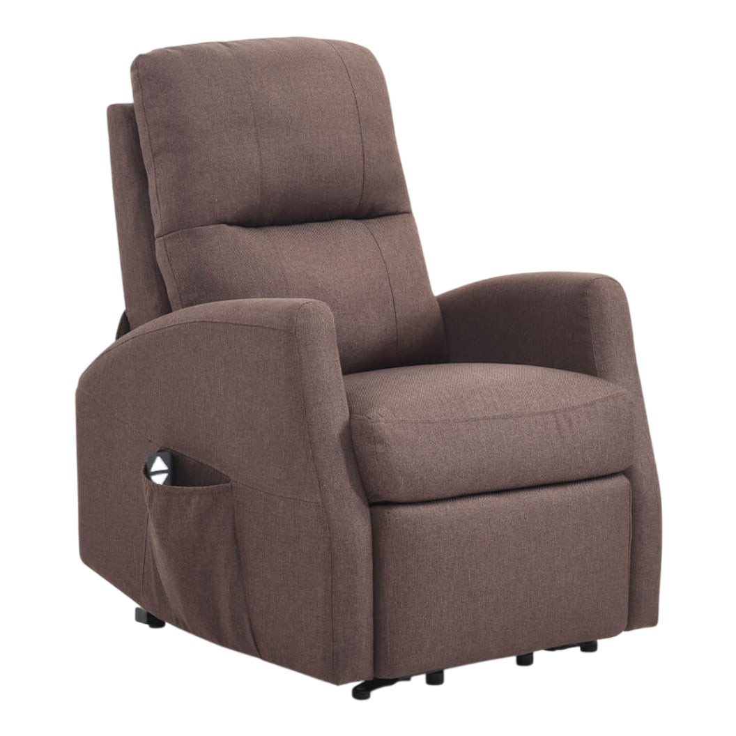 Fauteuil lève-personne inclinable en tissu avec télécommande - Athènes