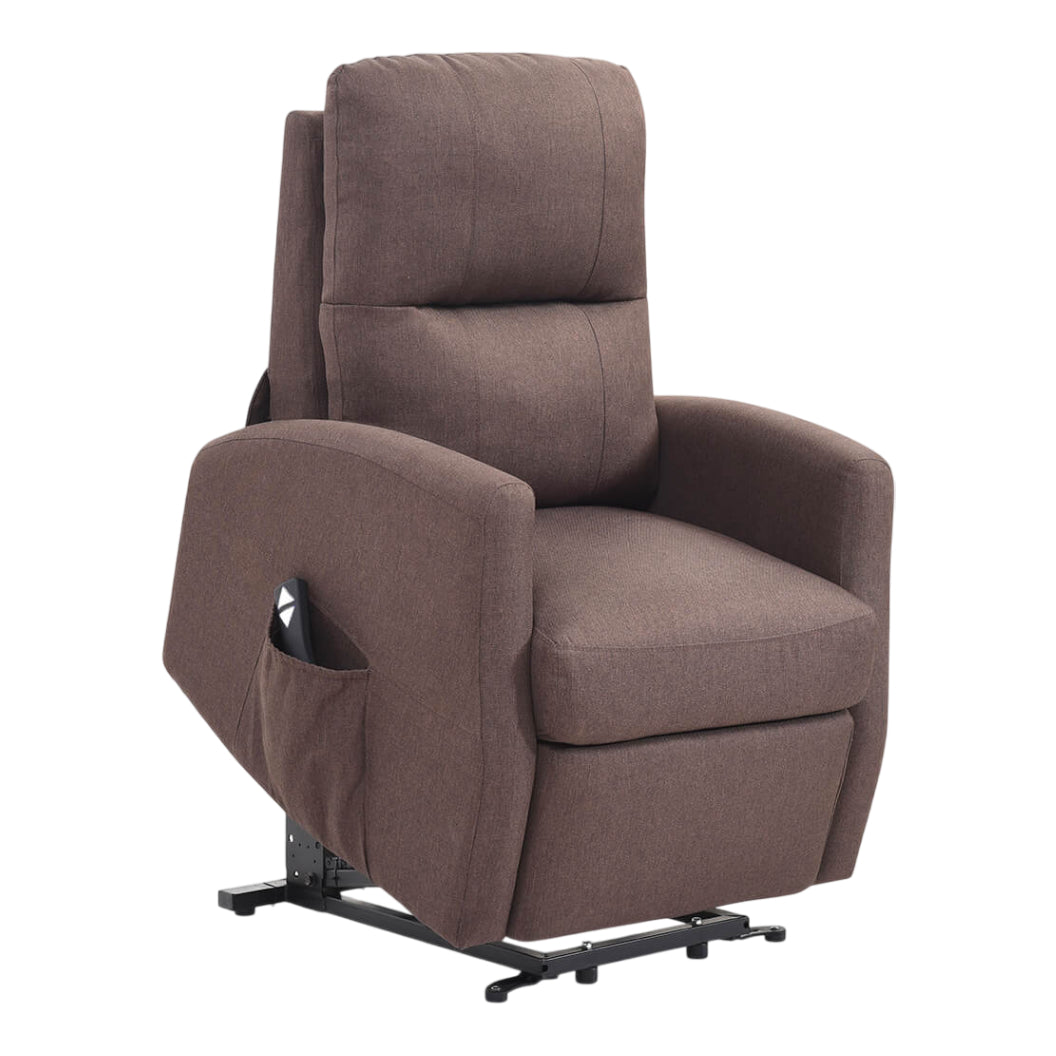 Fauteuil lève-personne inclinable en tissu avec télécommande - Athènes
