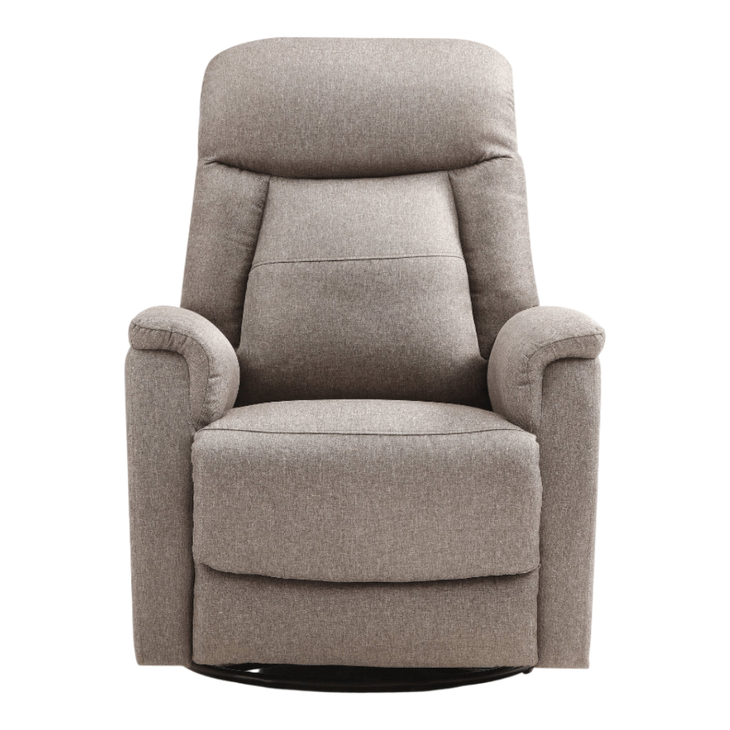 Fauteuil berçant, pivotant motorisé en tissu et en cuir - Milan