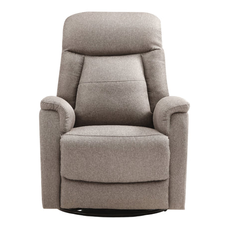Fauteuil berçant, pivotant motorisé en tissu et en cuir - Milan