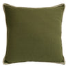 Coussin 20 x 20 po en coton passpoil surpiqué