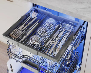 Lave-vaisselle intelligent encastrable 24 po. 44 dBA Inox - Série Sapphire®
