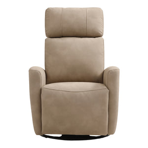 Fauteuil berçant, pivotant motorisé en tissu et en cuir - Prague 6017