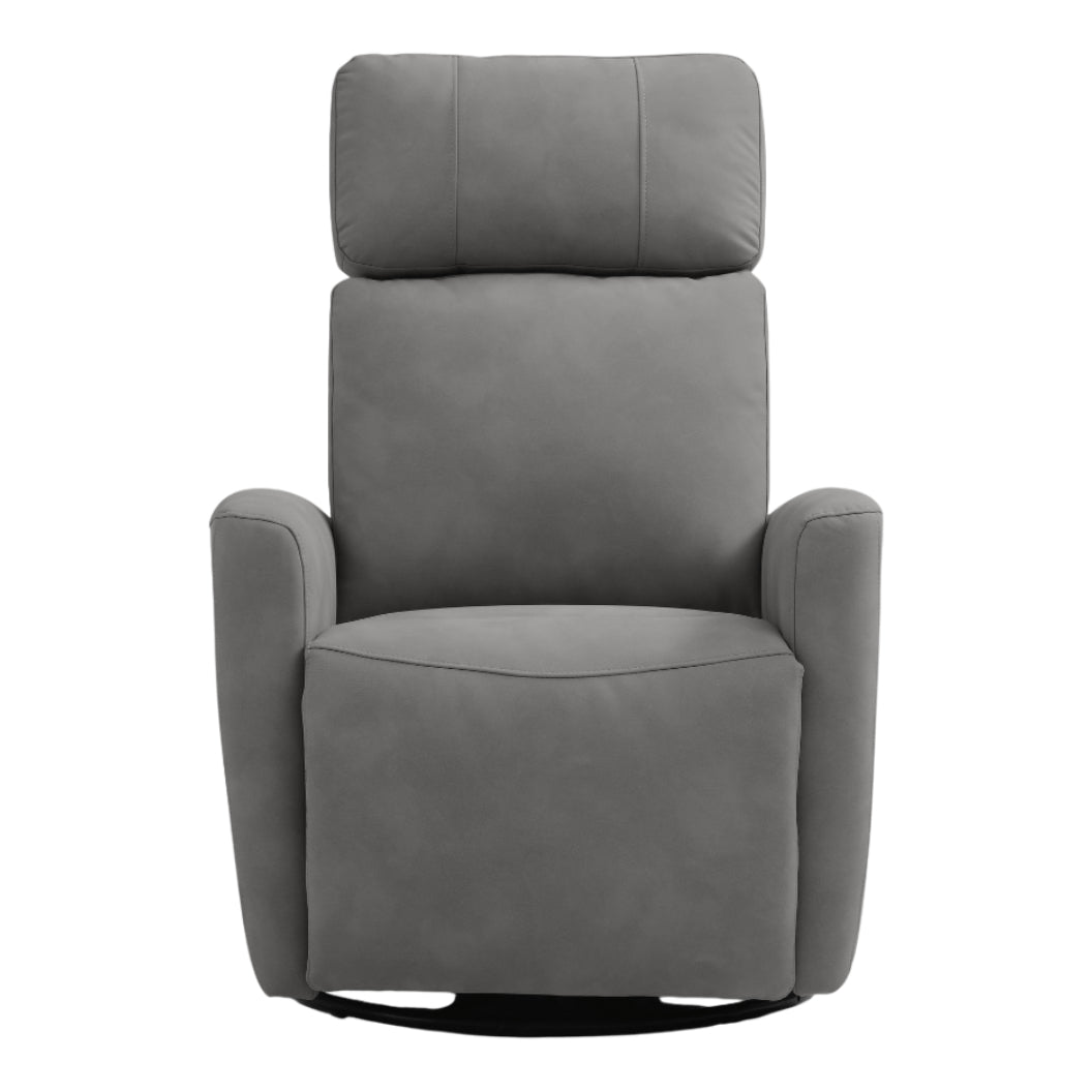 Fauteuil berçant, pivotant motorisé en tissu et en cuir - Prague 6017