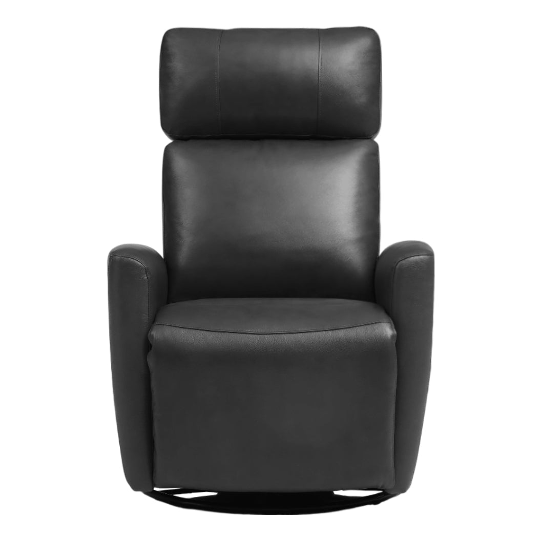 Fauteuil berçant, pivotant motorisé en tissu et en cuir - Prague 6017